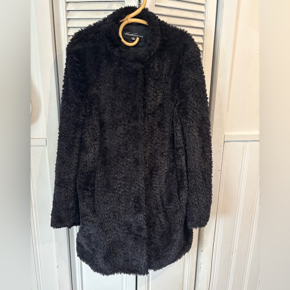 Kenneth Cole Black Teddy Jacket